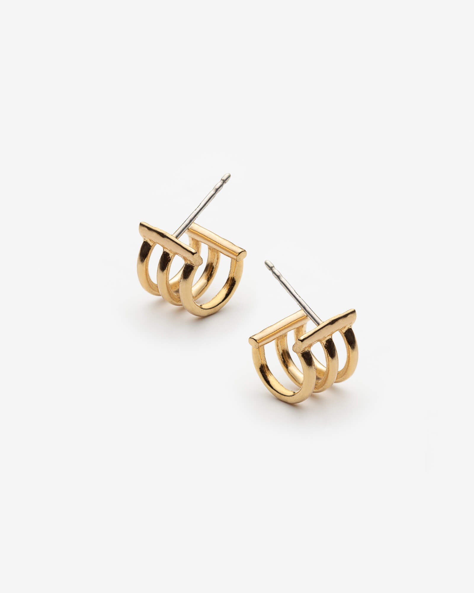 boucles d'oreilles triple anneaux - Lidia
