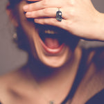 bague coquillage avec perle - Lidia