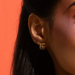 boucles d'oreilles triple anneaux - Lidia