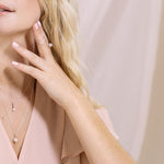Collier avec perle rose - Perle d'eau douce naturelle - Lidia