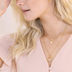 Collier avec perle rose - Perle d'eau douce naturelle - Lidia