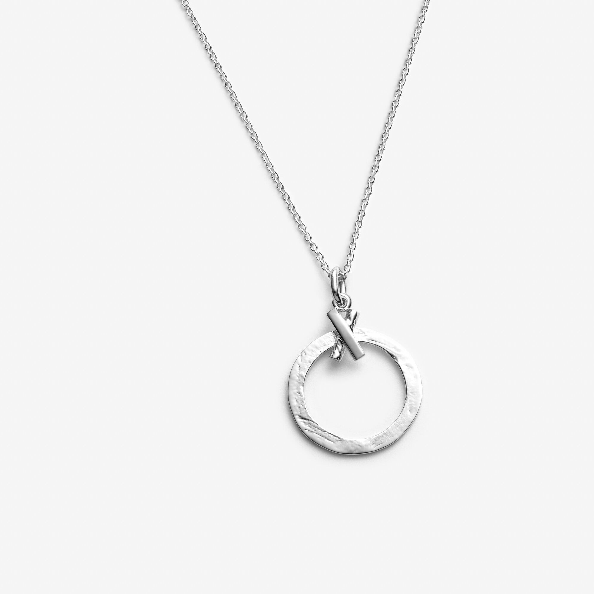 Empathique - Collier avec pendentif circulaire en argent sterling - Lidia