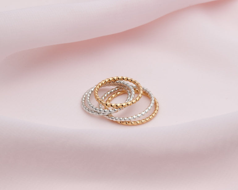 bague twist empilable - Lidia