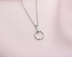 petit collier cercle réversible - Lidia