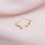 boucles d'oreilles barres avec perles - Lidia
