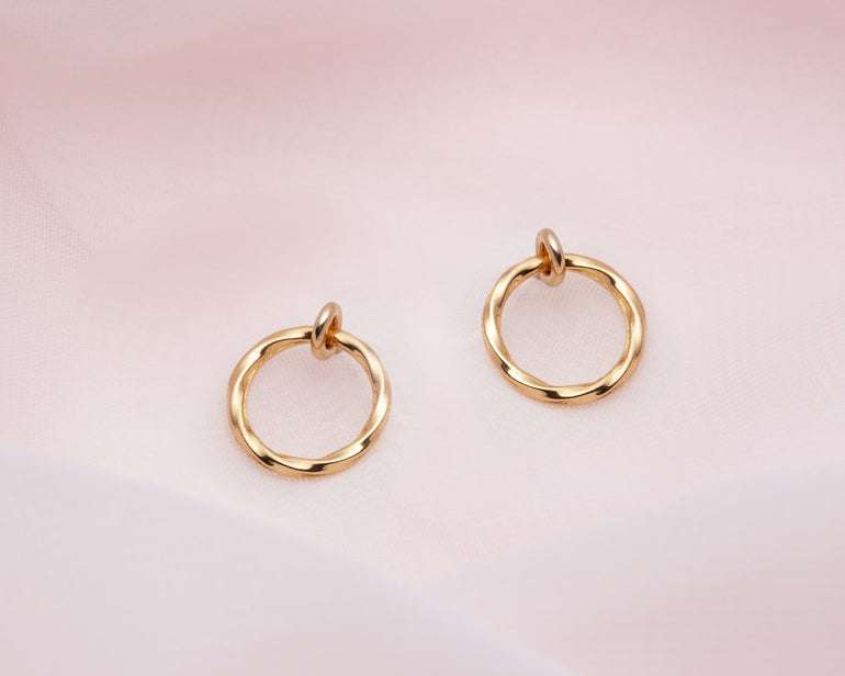boucles d'oreilles minimalistes fabriquées au Québec - Lidia