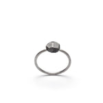 mini bague en argent oxydé - Lidia
