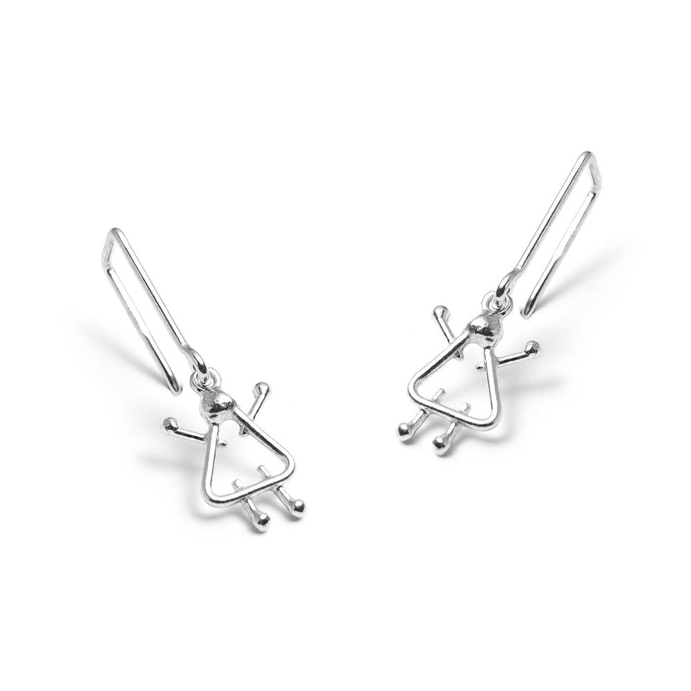 boucles d'oreilles avec 2 filles - Lidia