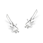 boucles d'oreilles avec 2 filles - Lidia