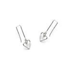 boucles d'oreilles avec 2 petits coeurs - Lidia