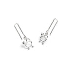 boucles d'oreilles avec 2 chats - Lidia