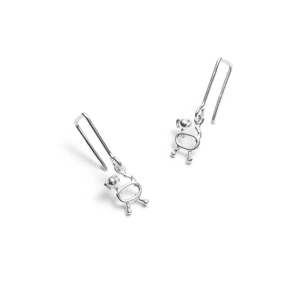 boucles d'oreilles avec 2 chiens - Lidia