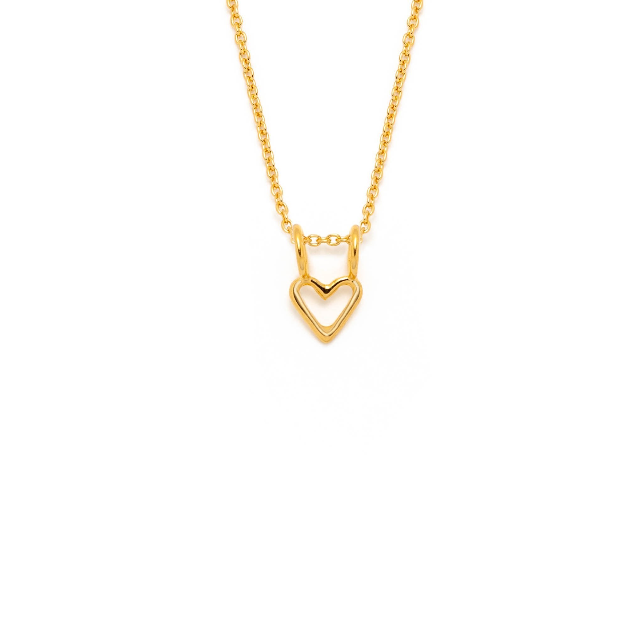 collier minimaliste coeur en argent - Lidia
