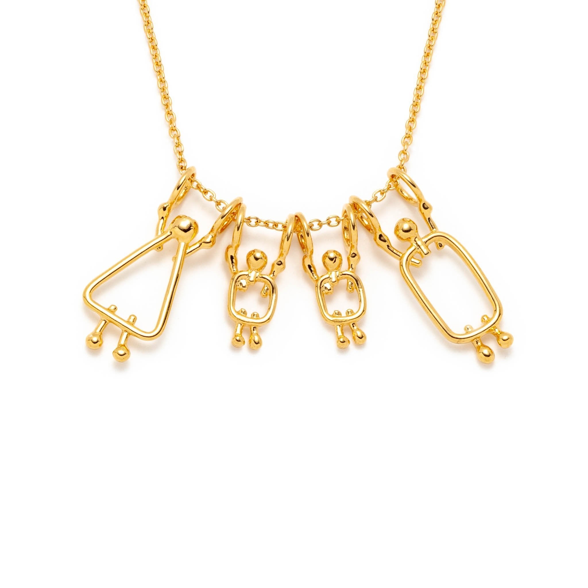 collier minimaliste en or pour maman de 2 garçons - Lidia