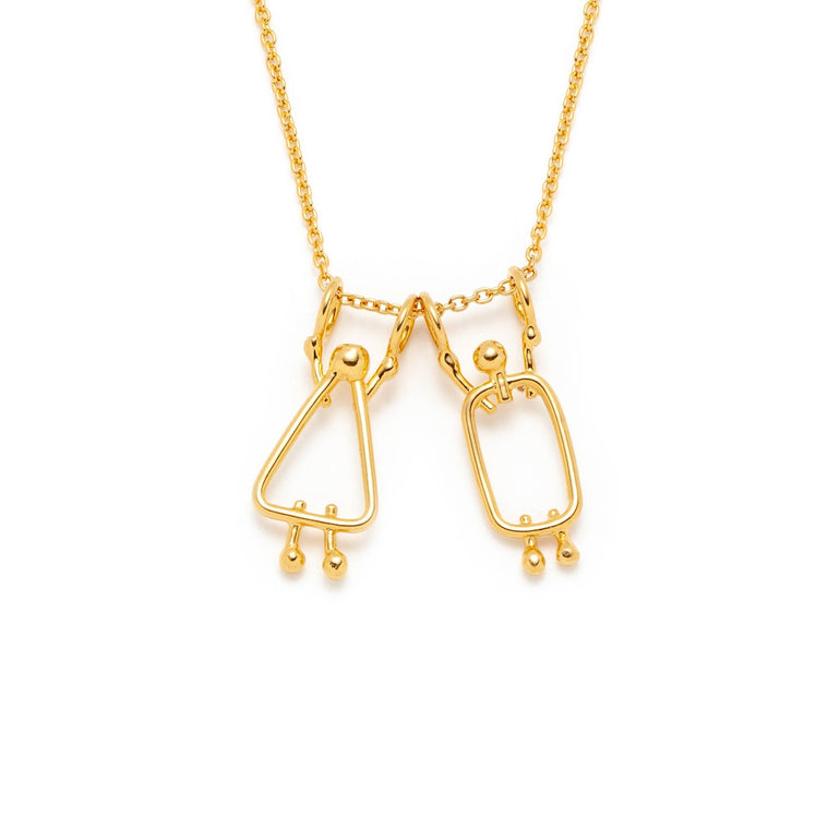 collier maman et papa - Lidia
