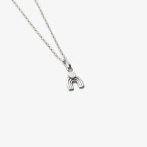 petit collier arc-en-ciel en argent sterling - Lidia
