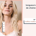 collier minimaliste avec perle blanche - Lidia