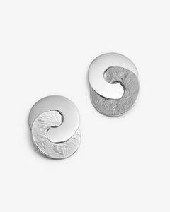 grosses boucles d’oreillles en argent 925 fabriquées au Québec