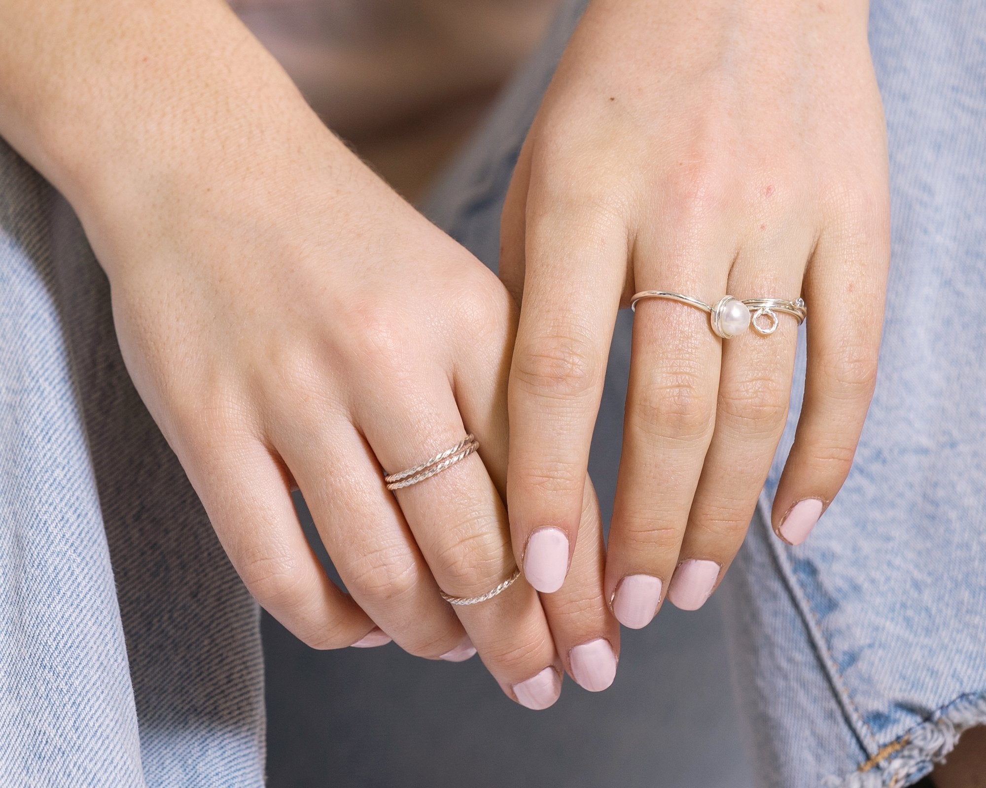 bague twist empilable - Lidia