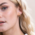 boucles d'oreilles avec perle pendante - Lidia