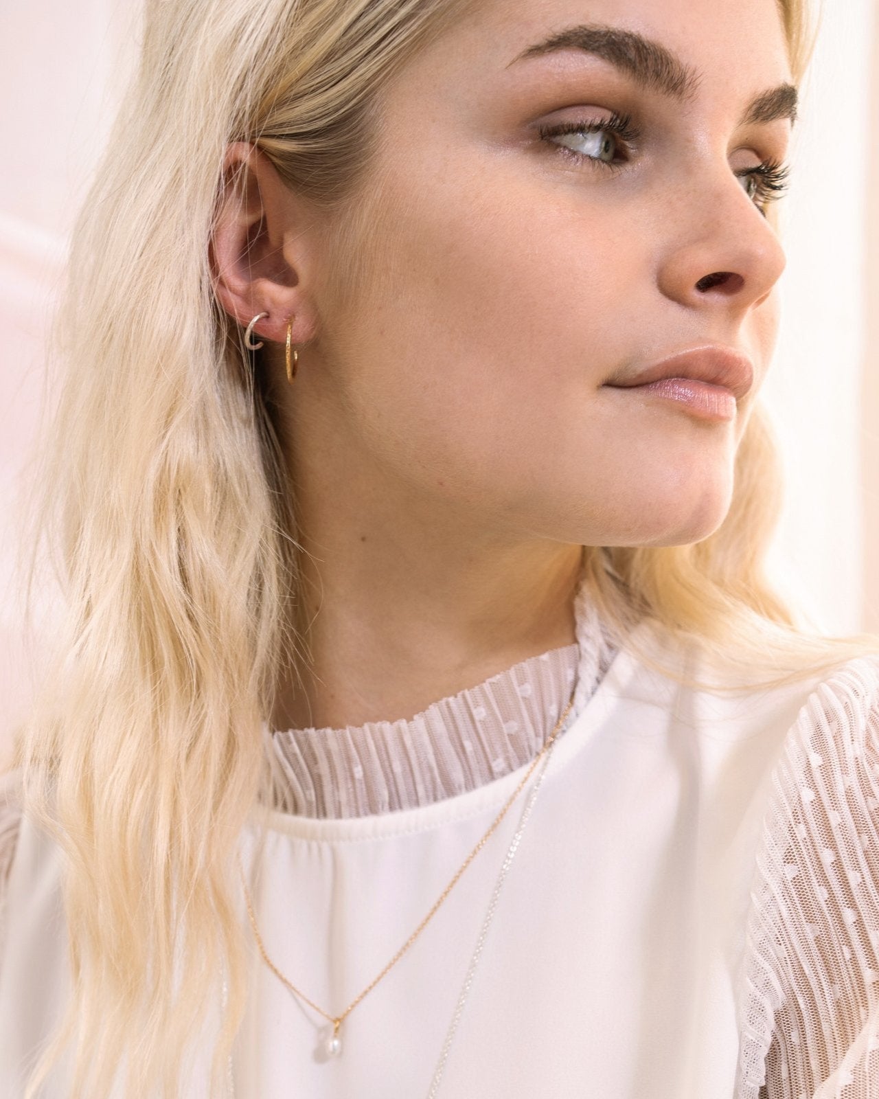 petites créoles en argent sterling - Lidia