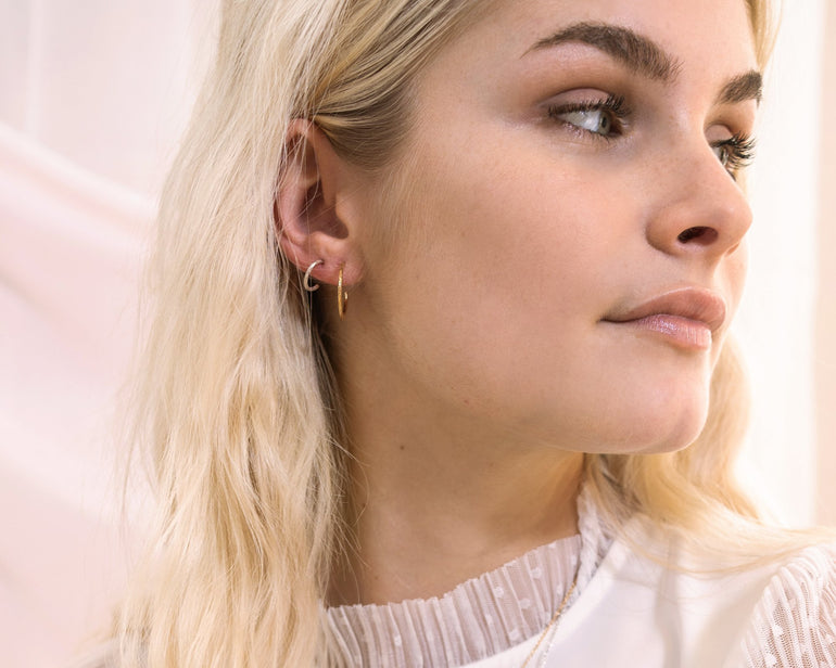 anneaux en argent minimalistes - Lidia